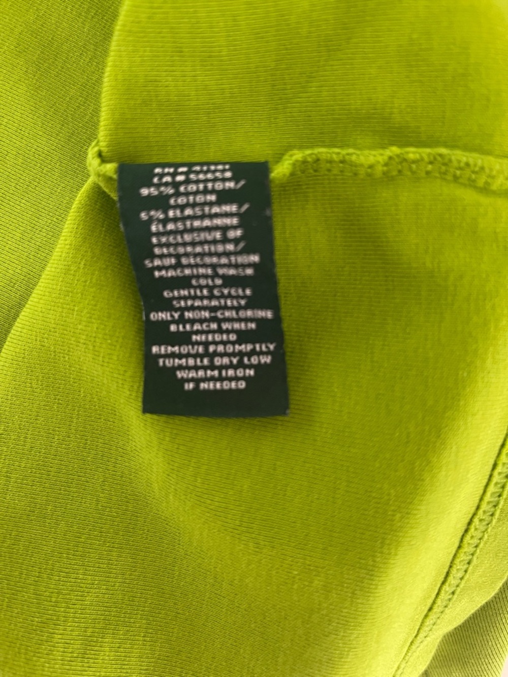 Lauren Ralph Lauren Bright Green Short Sleeve Scoop Neck Tee - Picture 4 of 5